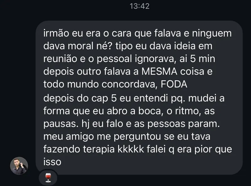 Depoimento de leitor 3