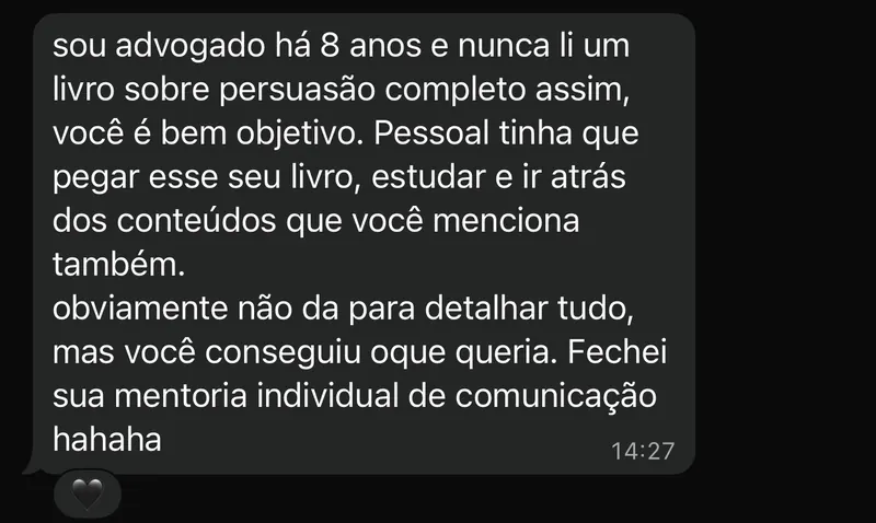 Depoimento de leitor 5